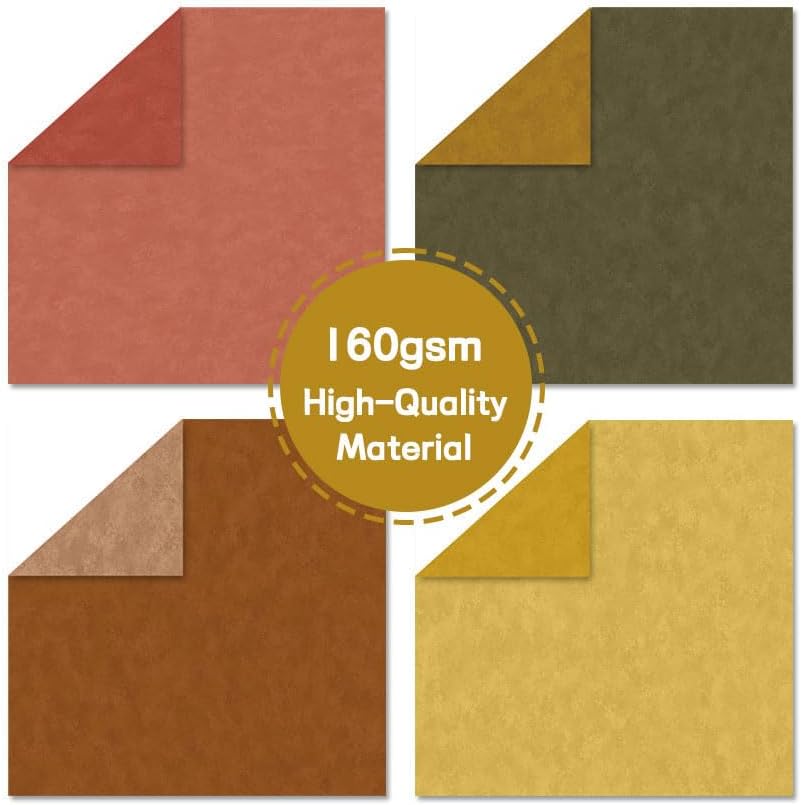 Scrapbook Paper 12x12 Inch, Double Sided Decorative Craft Papers, 48 Sheets/48 Designs Patterned Paper Colorful Background Papers for Scrapbooking, Card Making, Photo Album Journal Decoration