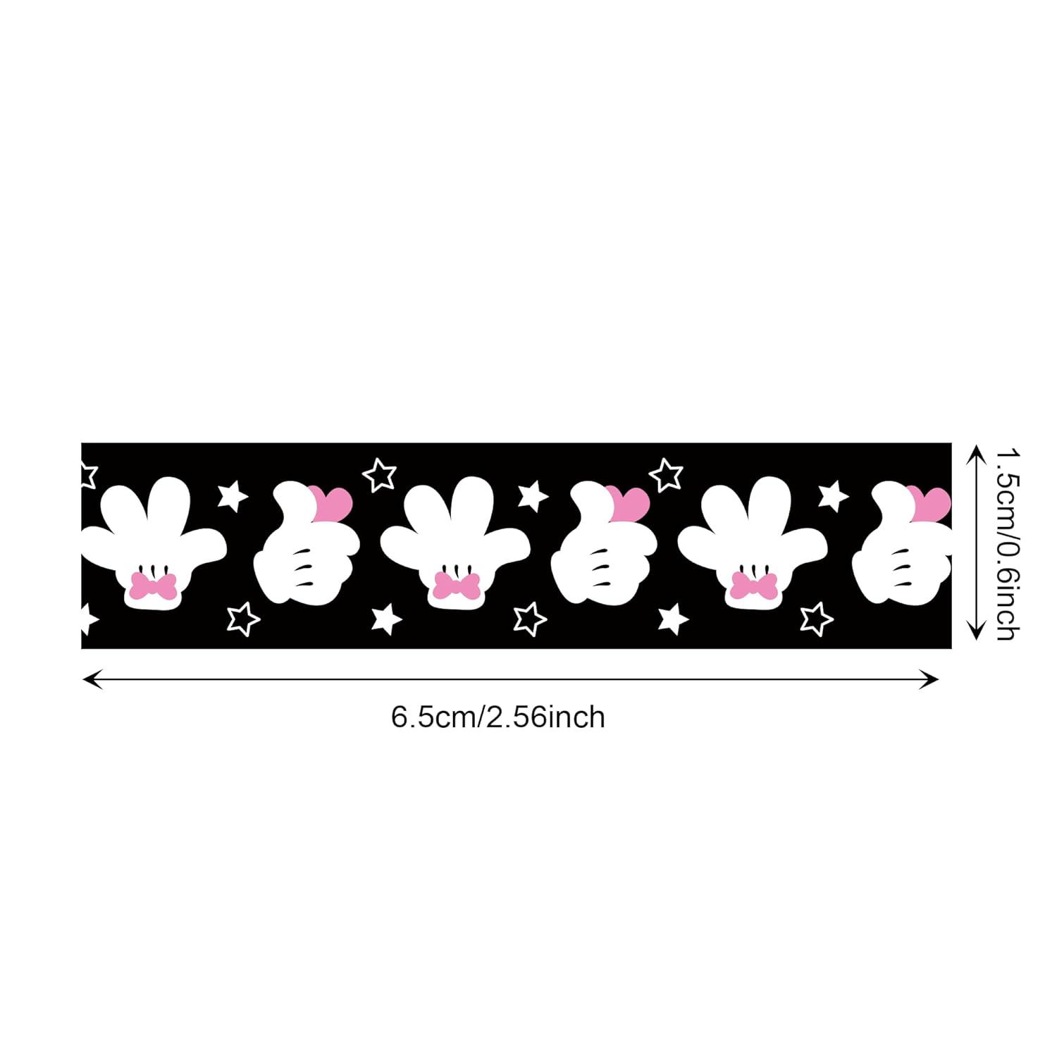 12 Rolls Cartoon Mouse Washi Tape Set - 0.6 Inch x 16.4 Ft Each, Pink Cute Mouse Design Decorative Paper Tape for Scrapbooking, Gift Wrapping, DIY Crafts & School Supplies