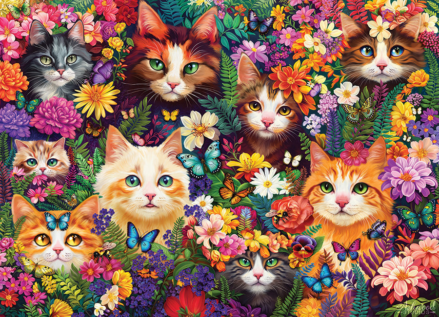 Blooming Whiskers | 1000 Piece | AI Assistance