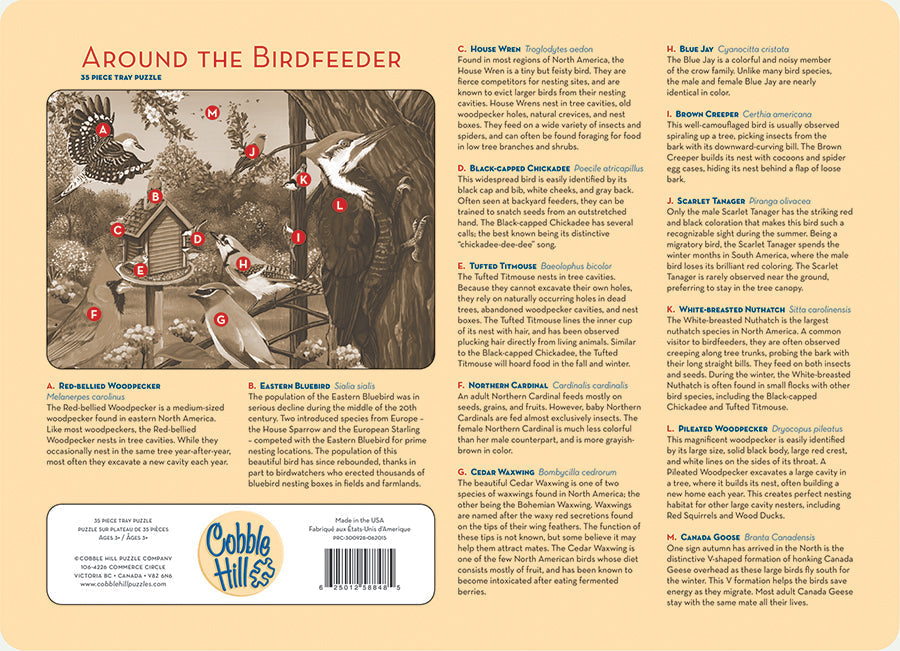 Around the Birdfeeder (tray) | 35 Piece Tray