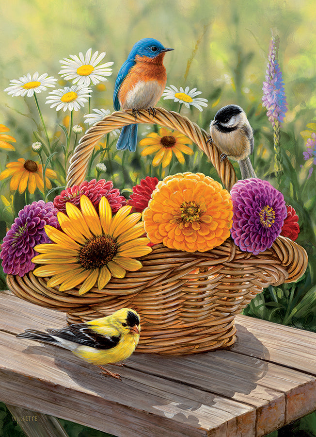 Bluebird and Bouquet (tray) | 35 Piece Tray