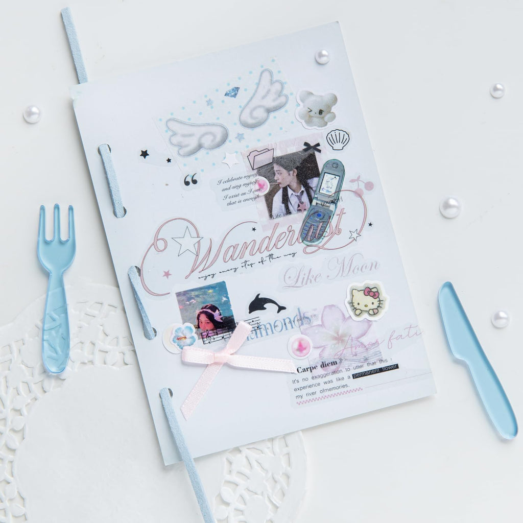 6 Rolls of PET Tape Stickers for Journaling Supplies, Paths Themed Decorative Journal Stickers for Scrapbooking,Planer (Garden Paths)