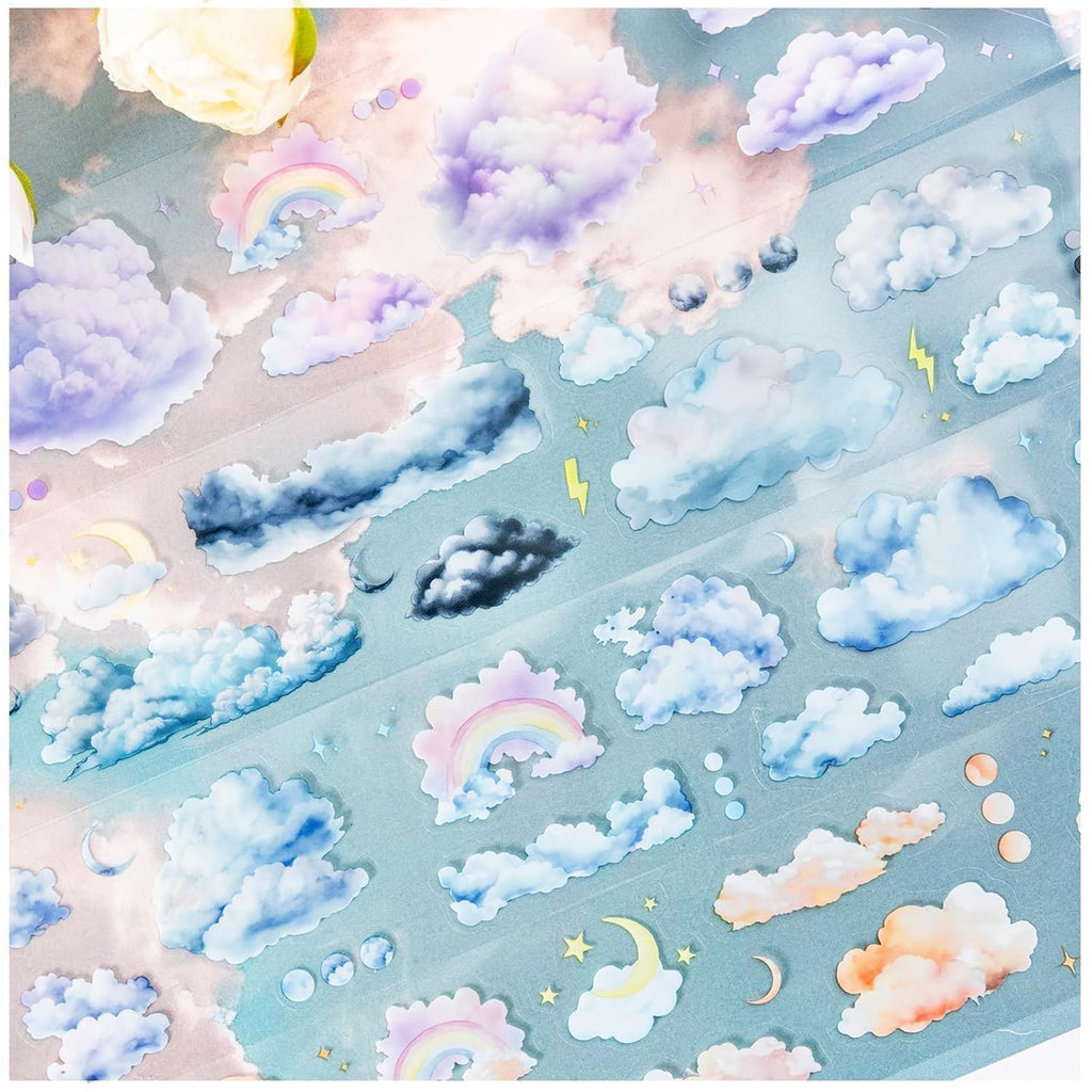 6 Rolls of PET Tape Stickers for Journaling Supplies, Paths Themed Decorative Journal Stickers for Scrapbooking,Planer (Garden Paths)