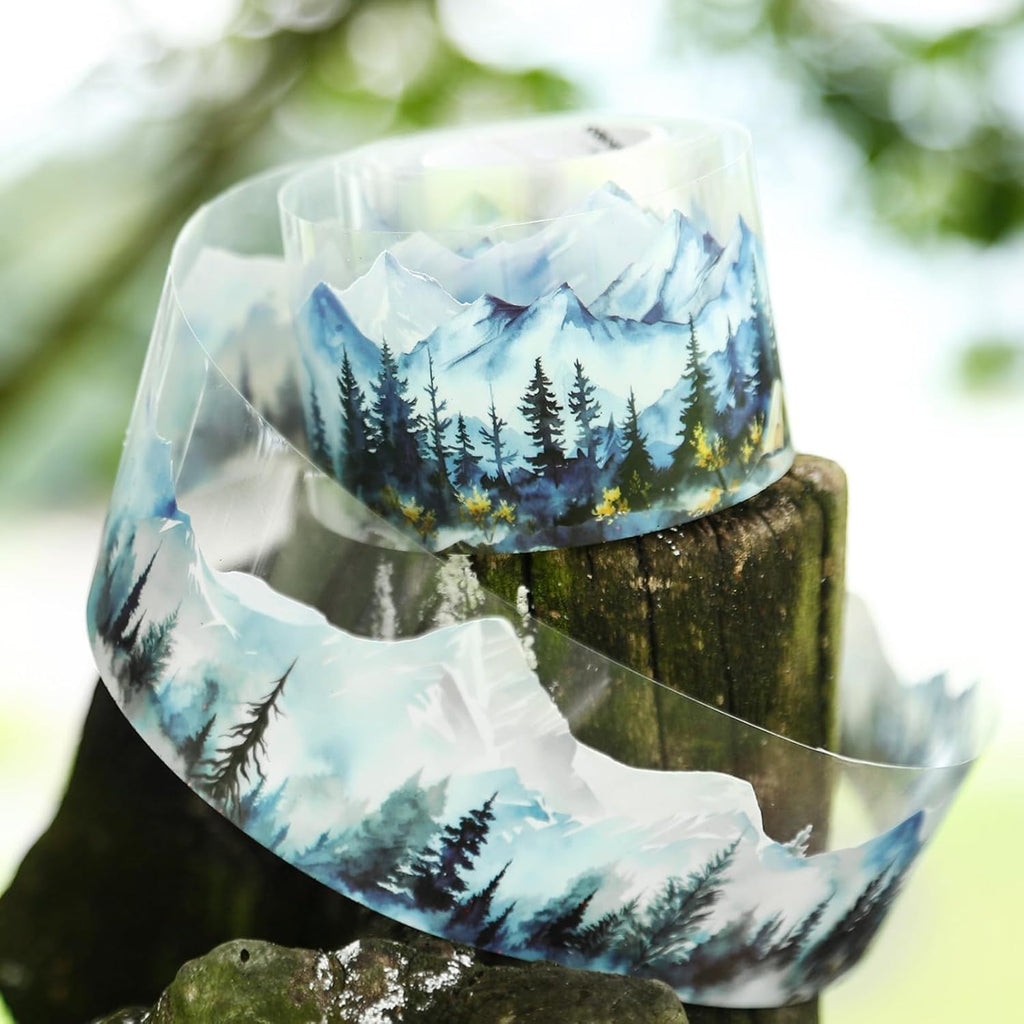 6 Rolls of PET Tape Stickers for Journaling Supplies, Paths Themed Decorative Journal Stickers for Scrapbooking,Planer (Garden Paths)