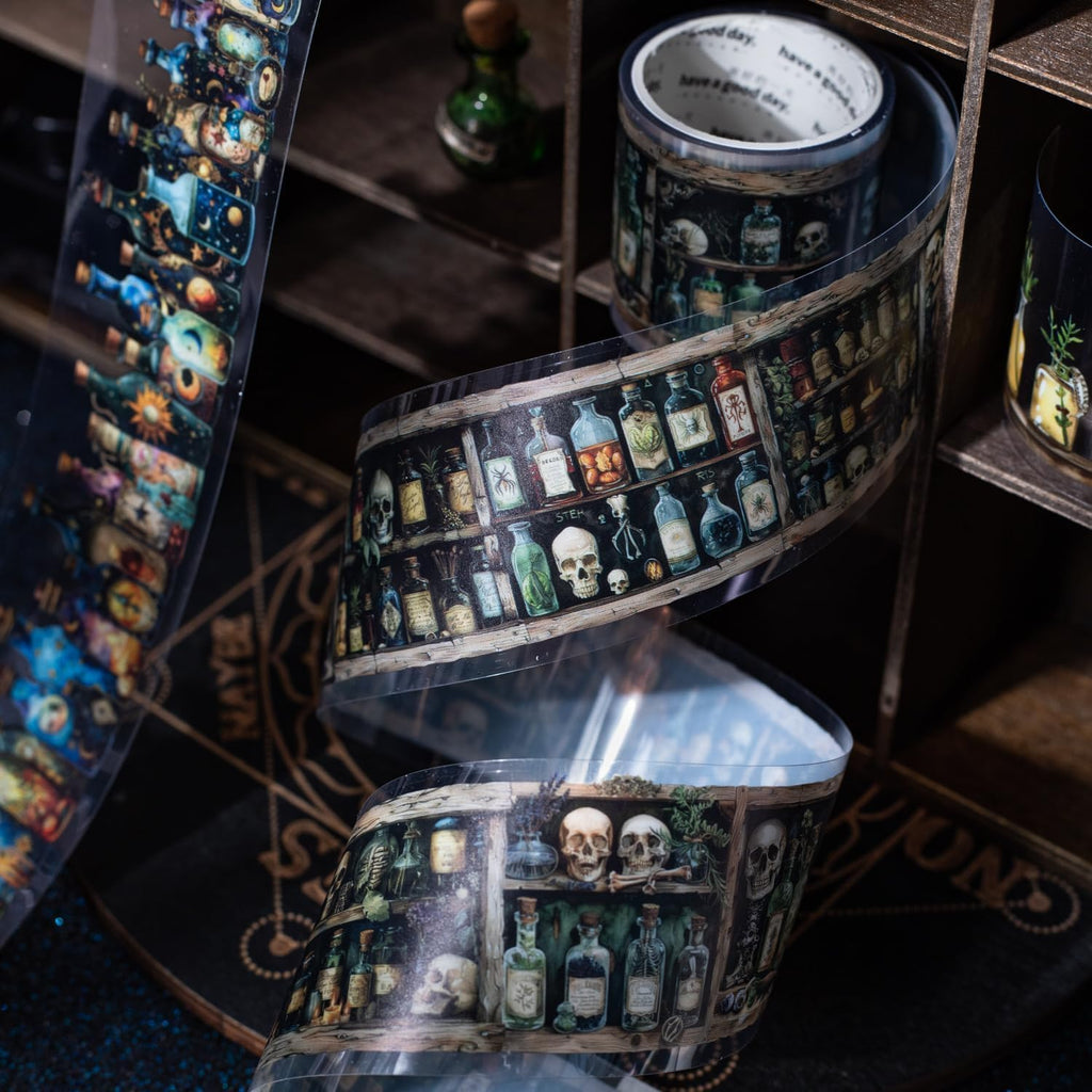 6 Rolls of PET Tape Stickers for Journaling Supplies, Paths Themed Decorative Journal Stickers for Scrapbooking,Planer (Garden Paths)