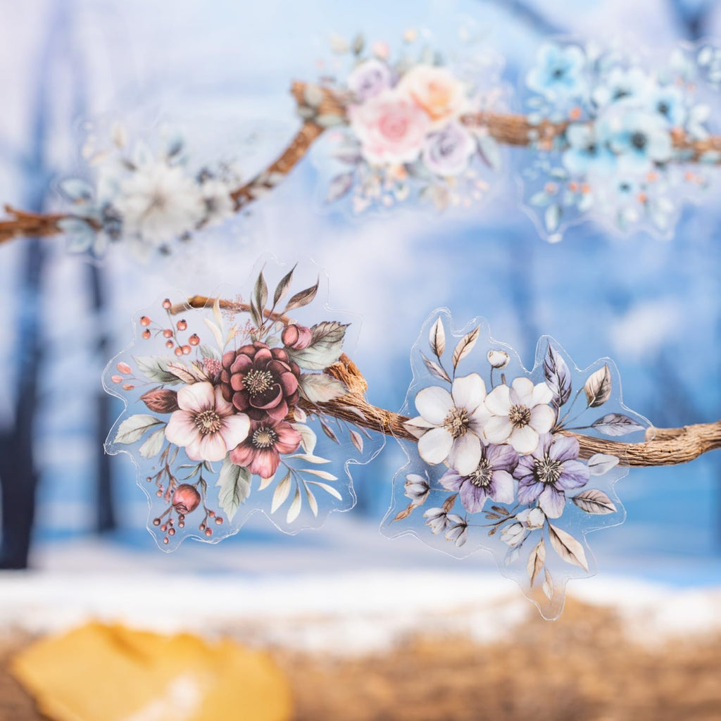 6 Rolls of PET Tape Stickers for Journaling Supplies, Paths Themed Decorative Journal Stickers for Scrapbooking,Planer (Garden Paths)