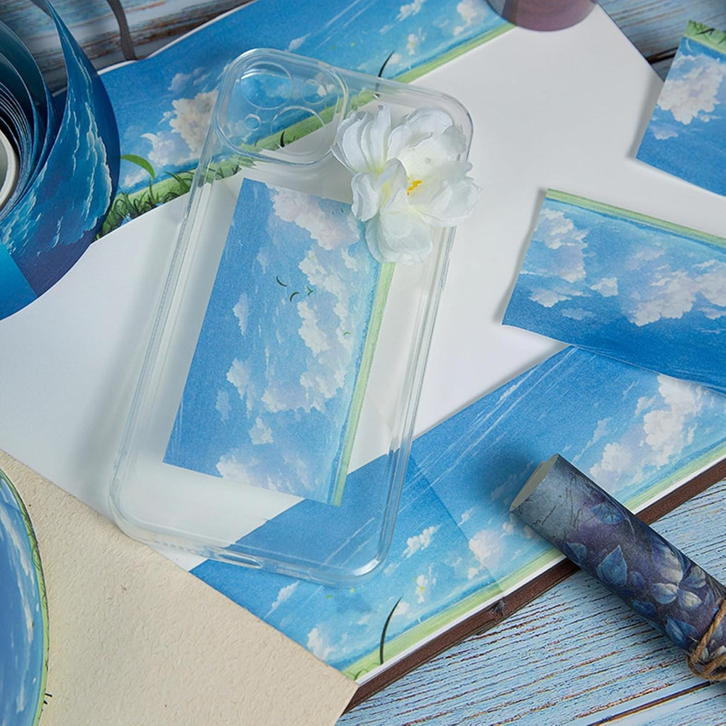 6 Rolls of PET Tape Stickers for Journaling Supplies, Paths Themed Decorative Journal Stickers for Scrapbooking,Planer (Garden Paths)