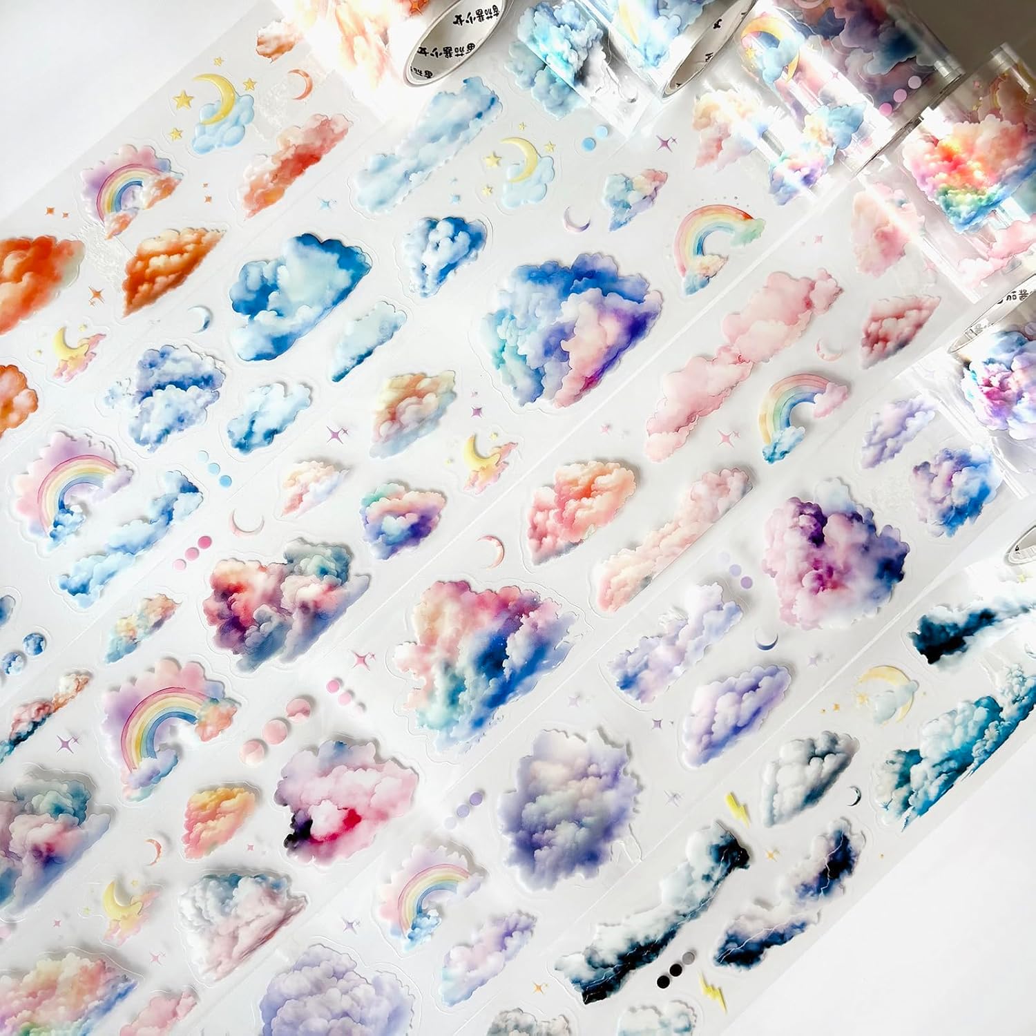 6 Rolls of PET Tape Stickers for Journaling Supplies, Paths Themed Decorative Journal Stickers for Scrapbooking,Planer (Garden Paths)