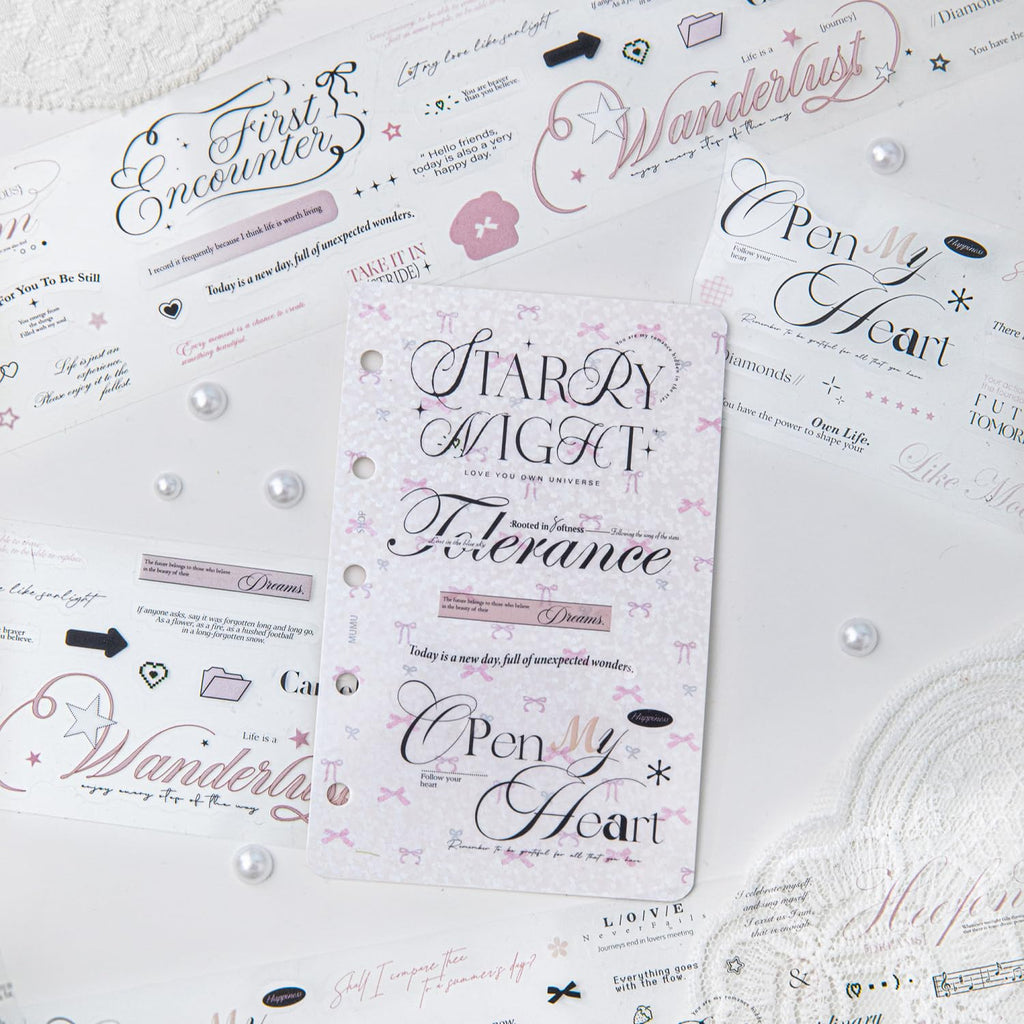 6 Rolls of PET Tape Stickers for Journaling Supplies, Paths Themed Decorative Journal Stickers for Scrapbooking,Planer (Garden Paths)