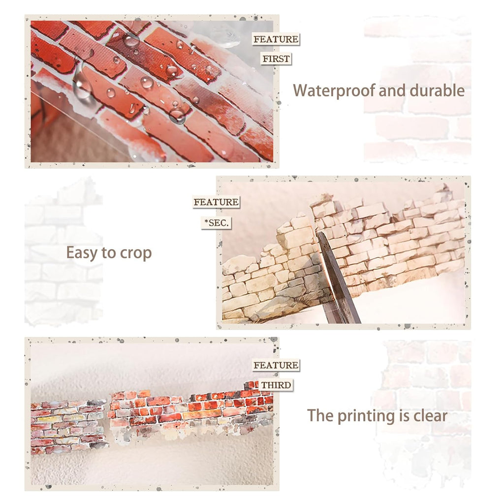 6Rolls Floral Washi Tape Set PET 40mm Wide Washi Sticker for Junk Journaling Stickers Flower Scrapbook Stickers Vintage Washi Tapes Scrapbooking Supplies Decorative Tape for Crafts, 6.6ft Long