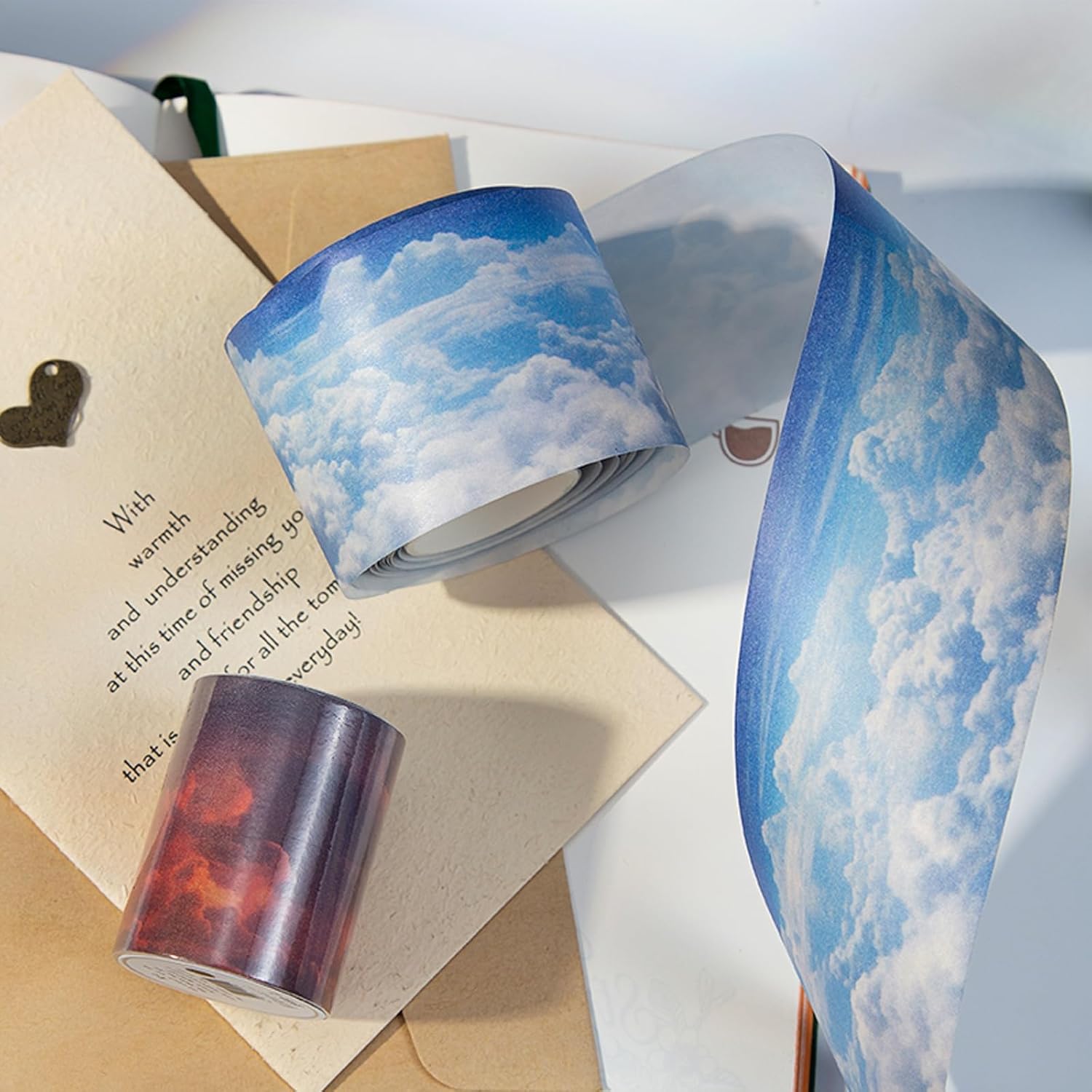 6 Rolls of PET Tape Stickers for Journaling Supplies, Paths Themed Decorative Journal Stickers for Scrapbooking,Planer (Garden Paths)