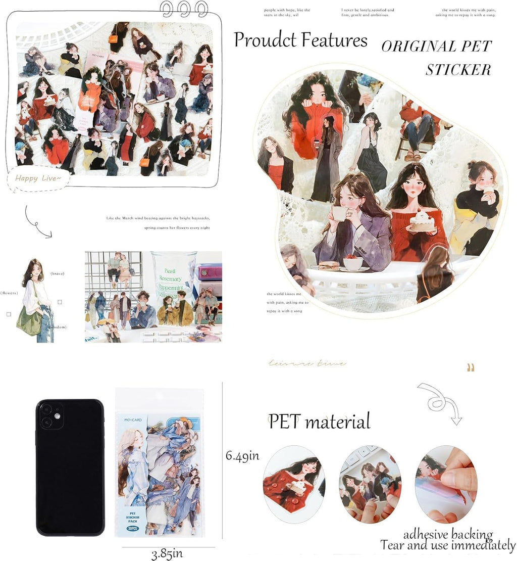 Scrapbook Stickers for Journaling Supplies,120PCS Label Themed Journal Stickers for Scrapbooking Supplies, Junk Journal Supplies,Laptops(Label)