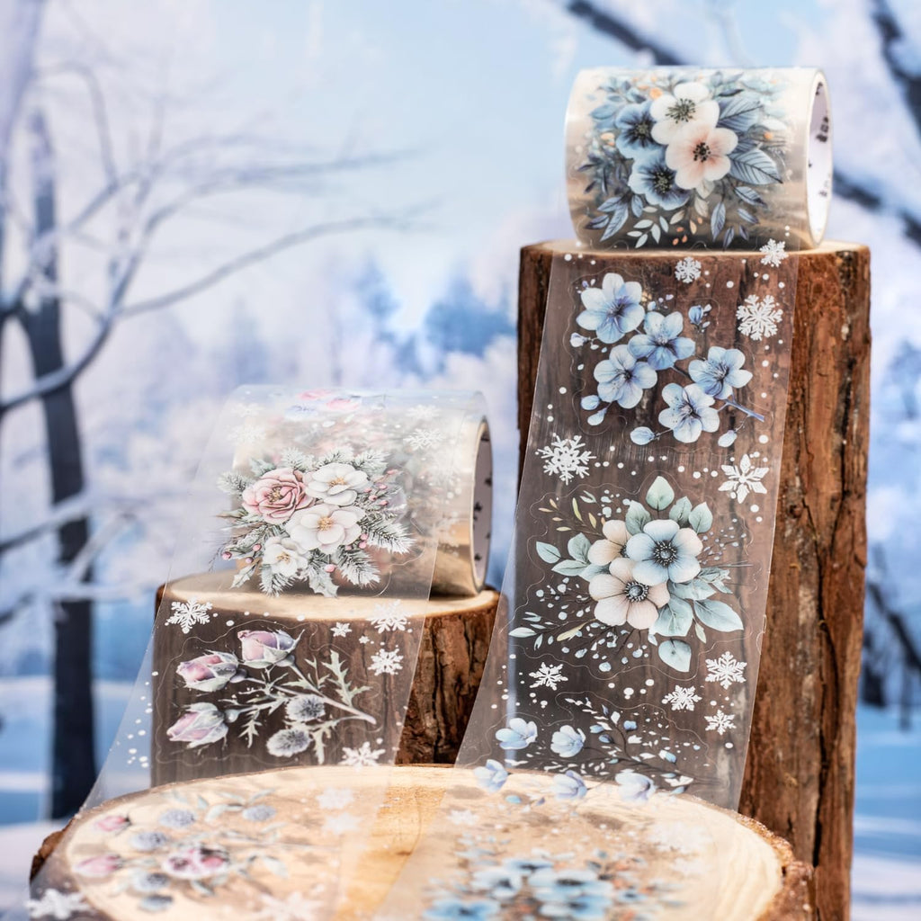 6 Rolls of PET Tape Stickers for Journaling Supplies, Paths Themed Decorative Journal Stickers for Scrapbooking,Planer (Garden Paths)