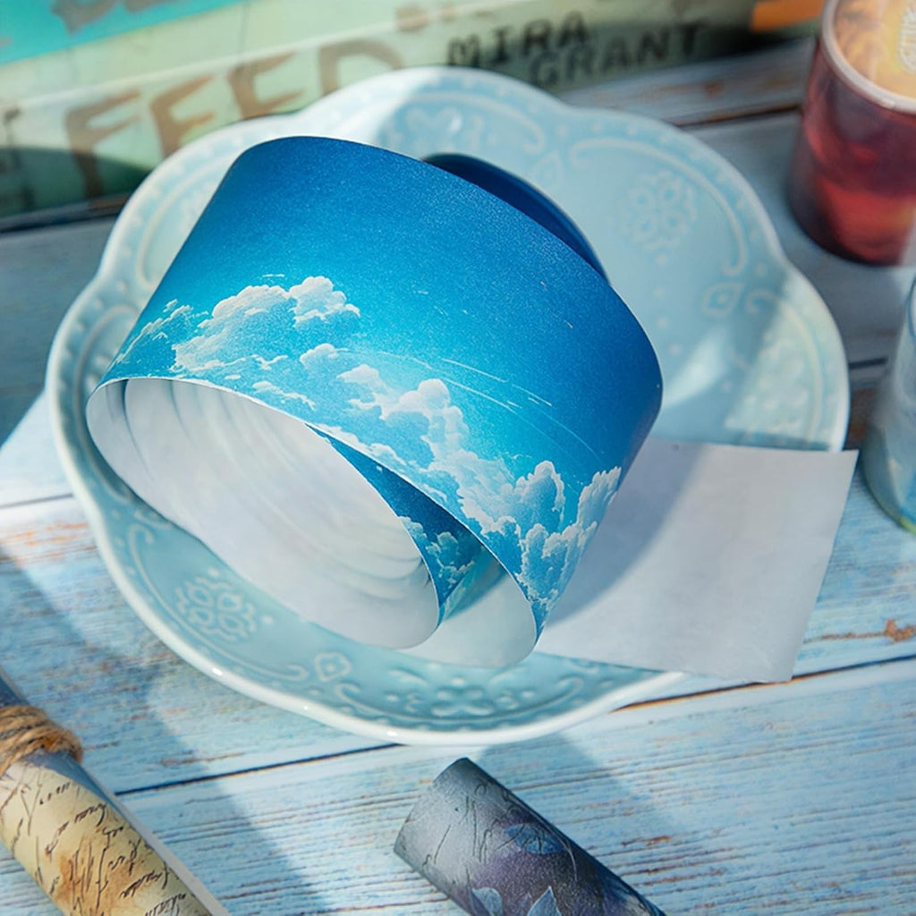 6 Rolls of PET Tape Stickers for Journaling Supplies, Paths Themed Decorative Journal Stickers for Scrapbooking,Planer (Garden Paths)