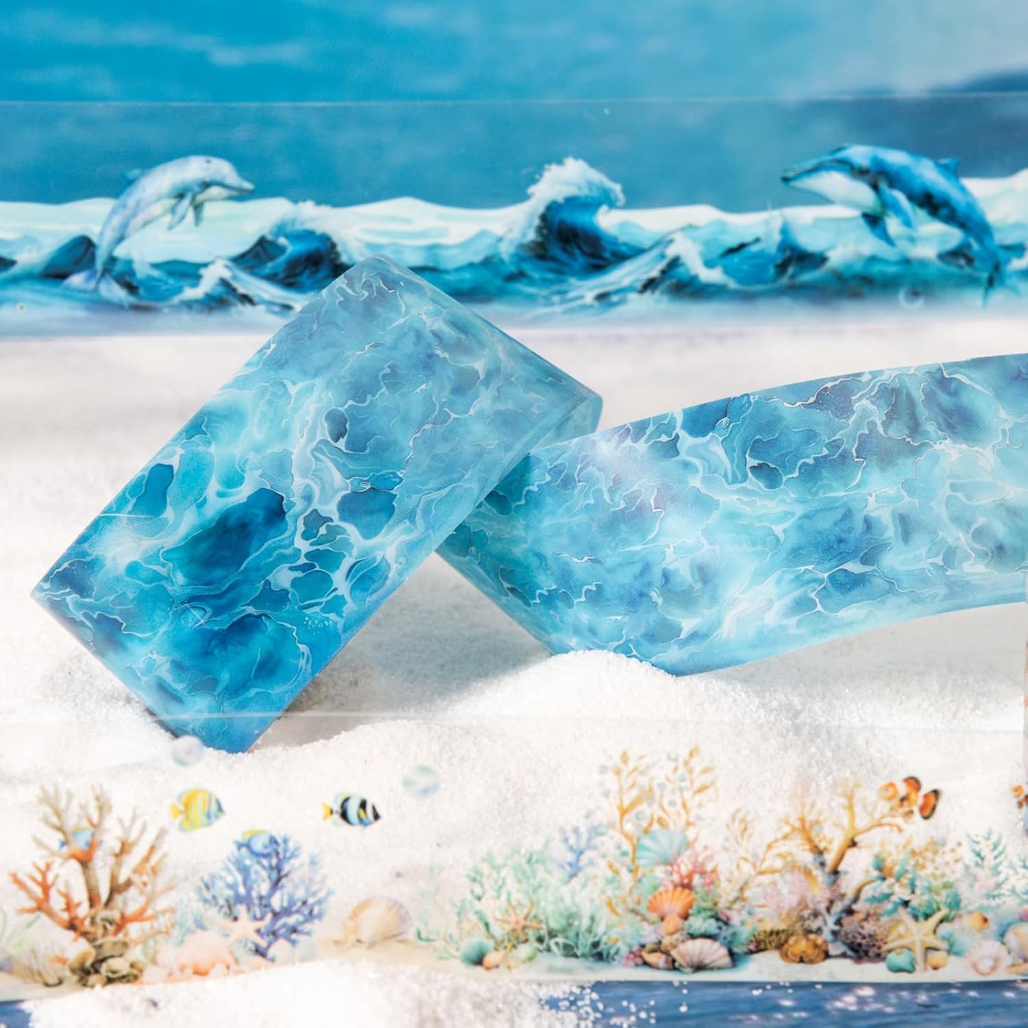 6 Rolls of PET Tape Stickers for Journaling Supplies, Paths Themed Decorative Journal Stickers for Scrapbooking,Planer (Garden Paths)