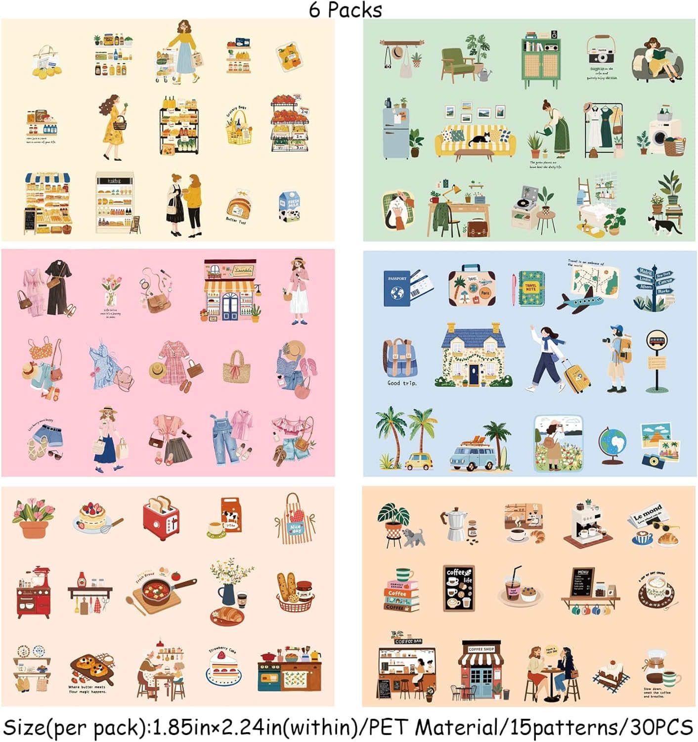 Scrapbook Stickers for Journaling Supplies,120PCS Label Themed Journal Stickers for Scrapbooking Supplies, Junk Journal Supplies,Laptops(Label)