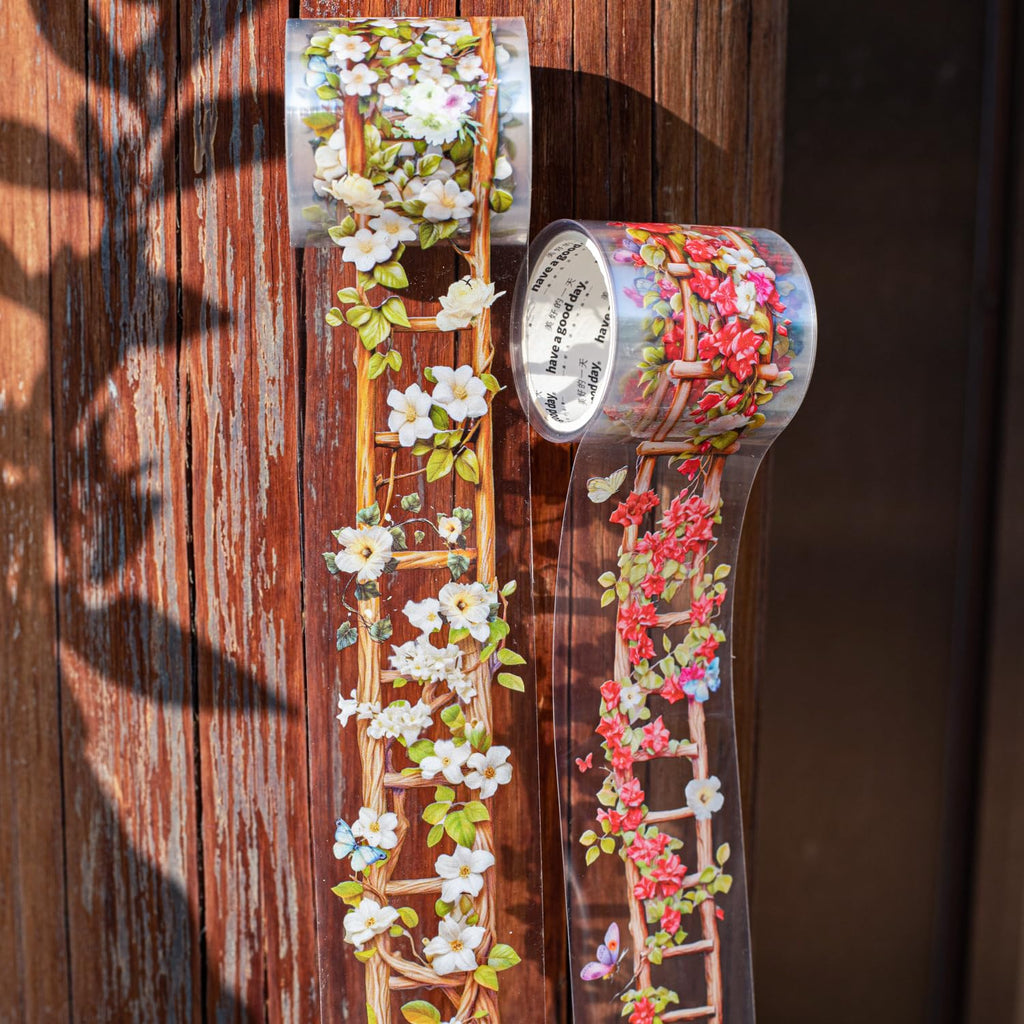 6 Rolls of PET Tape Stickers for Journaling Supplies, Paths Themed Decorative Journal Stickers for Scrapbooking,Planer (Garden Paths)