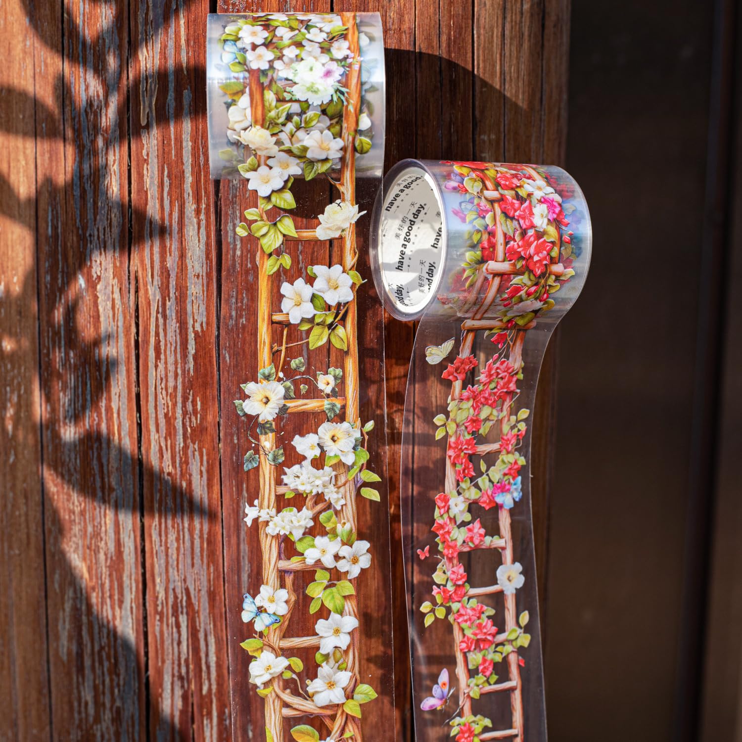 6 Rolls of PET Tape Stickers for Journaling Supplies, Paths Themed Decorative Journal Stickers for Scrapbooking,Planer (Garden Paths)