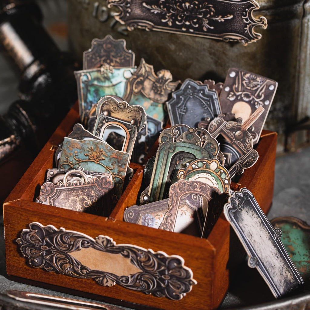 Scrapbook Stickers for Journaling Supplies,120PCS Label Themed Journal Stickers for Scrapbooking Supplies, Junk Journal Supplies,Laptops(Label)