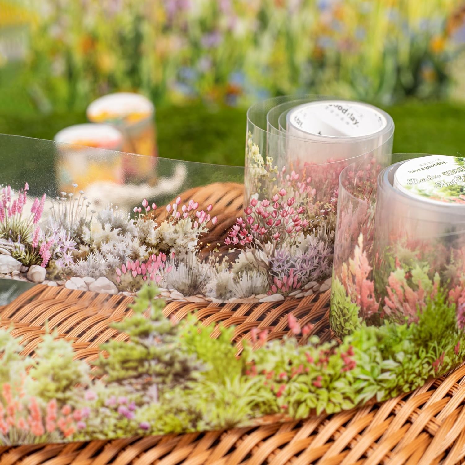 6 Rolls of PET Tape Stickers for Journaling Supplies, Paths Themed Decorative Journal Stickers for Scrapbooking,Planer (Garden Paths)