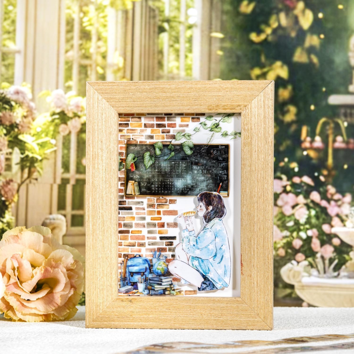 6 Rolls of PET Tape Stickers for Journaling Supplies, Paths Themed Decorative Journal Stickers for Scrapbooking,Planer (Garden Paths)