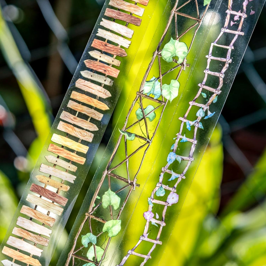 6 Rolls of PET Tape Stickers for Journaling Supplies, Paths Themed Decorative Journal Stickers for Scrapbooking,Planer (Garden Paths)