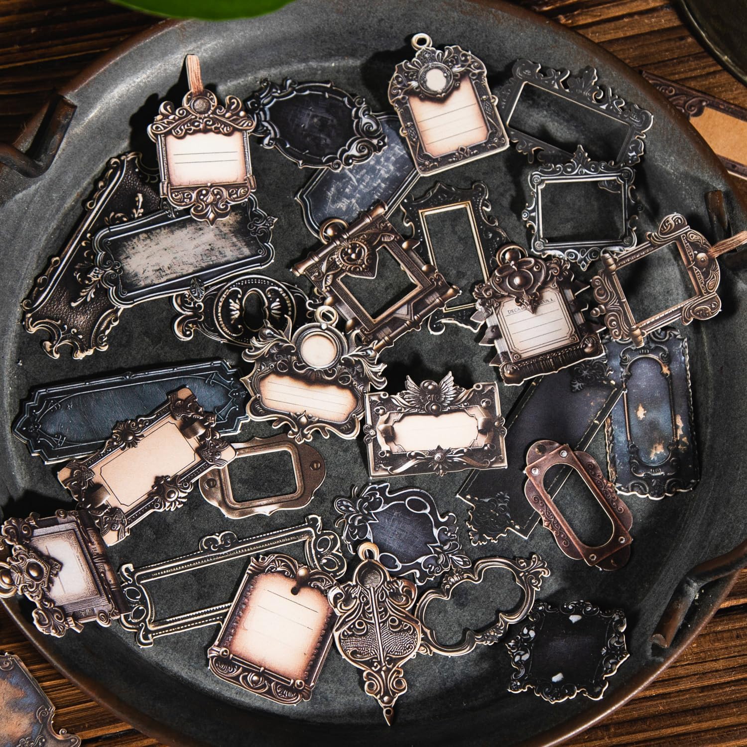 Scrapbook Stickers for Journaling Supplies,120PCS Label Themed Journal Stickers for Scrapbooking Supplies, Junk Journal Supplies,Laptops(Label)