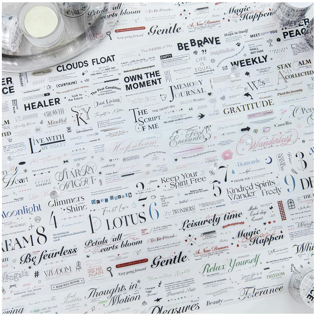 6 Rolls of PET Tape Stickers for Journaling Supplies, Paths Themed Decorative Journal Stickers for Scrapbooking,Planer (Garden Paths)