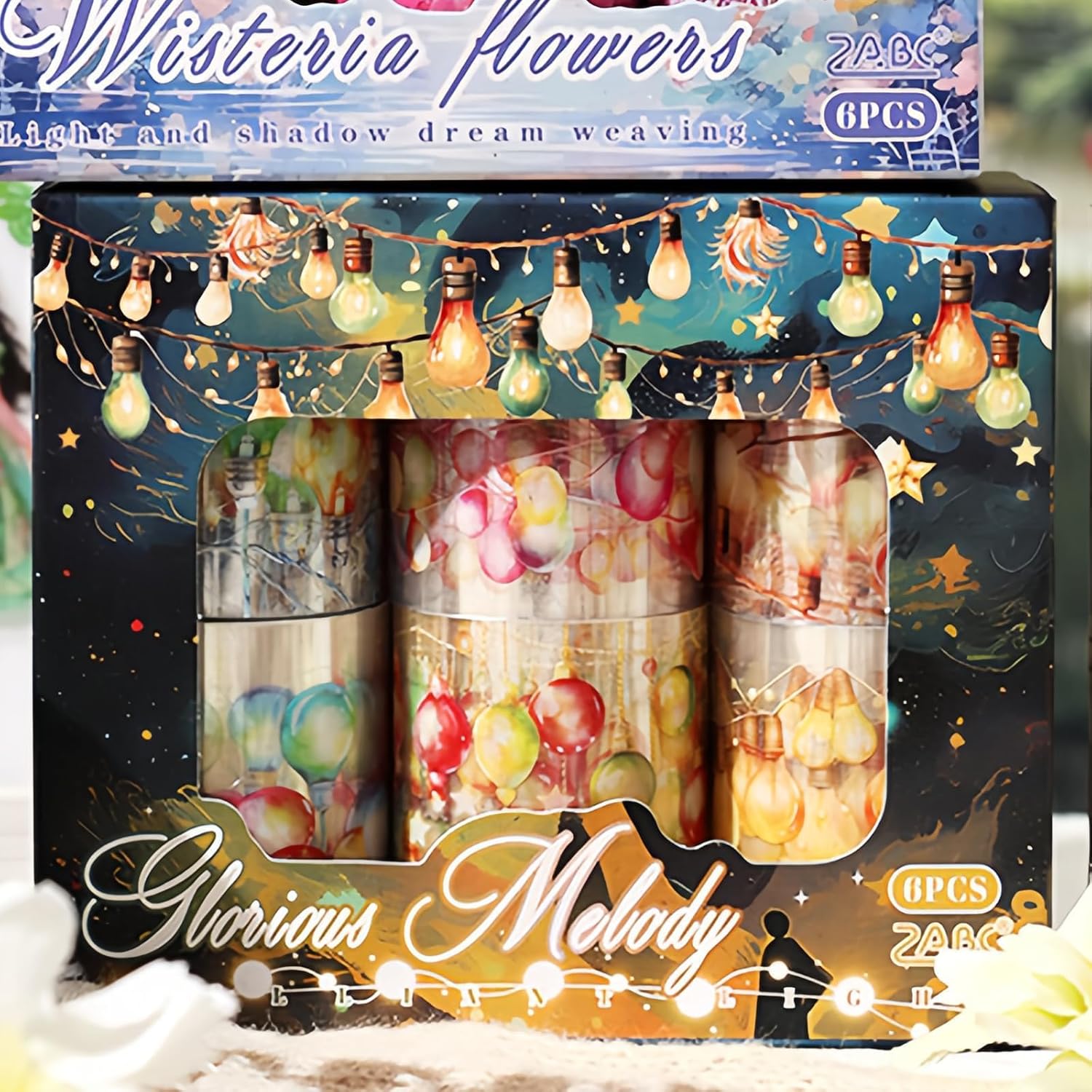 6 Rolls of PET Tape Stickers for Journaling Supplies, Paths Themed Decorative Journal Stickers for Scrapbooking,Planer (Garden Paths)