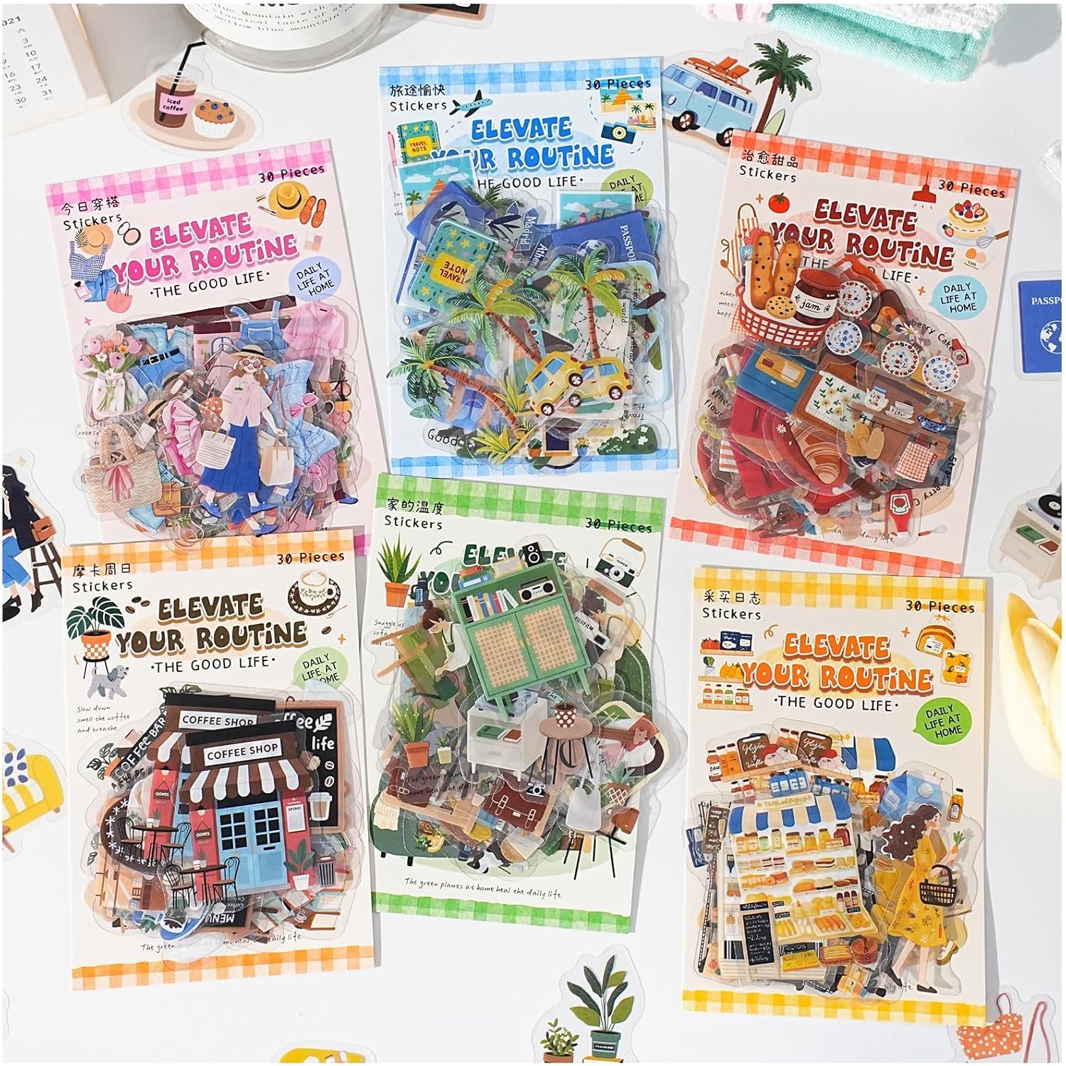 Scrapbook Stickers for Journaling Supplies,120PCS Label Themed Journal Stickers for Scrapbooking Supplies, Junk Journal Supplies,Laptops(Label)