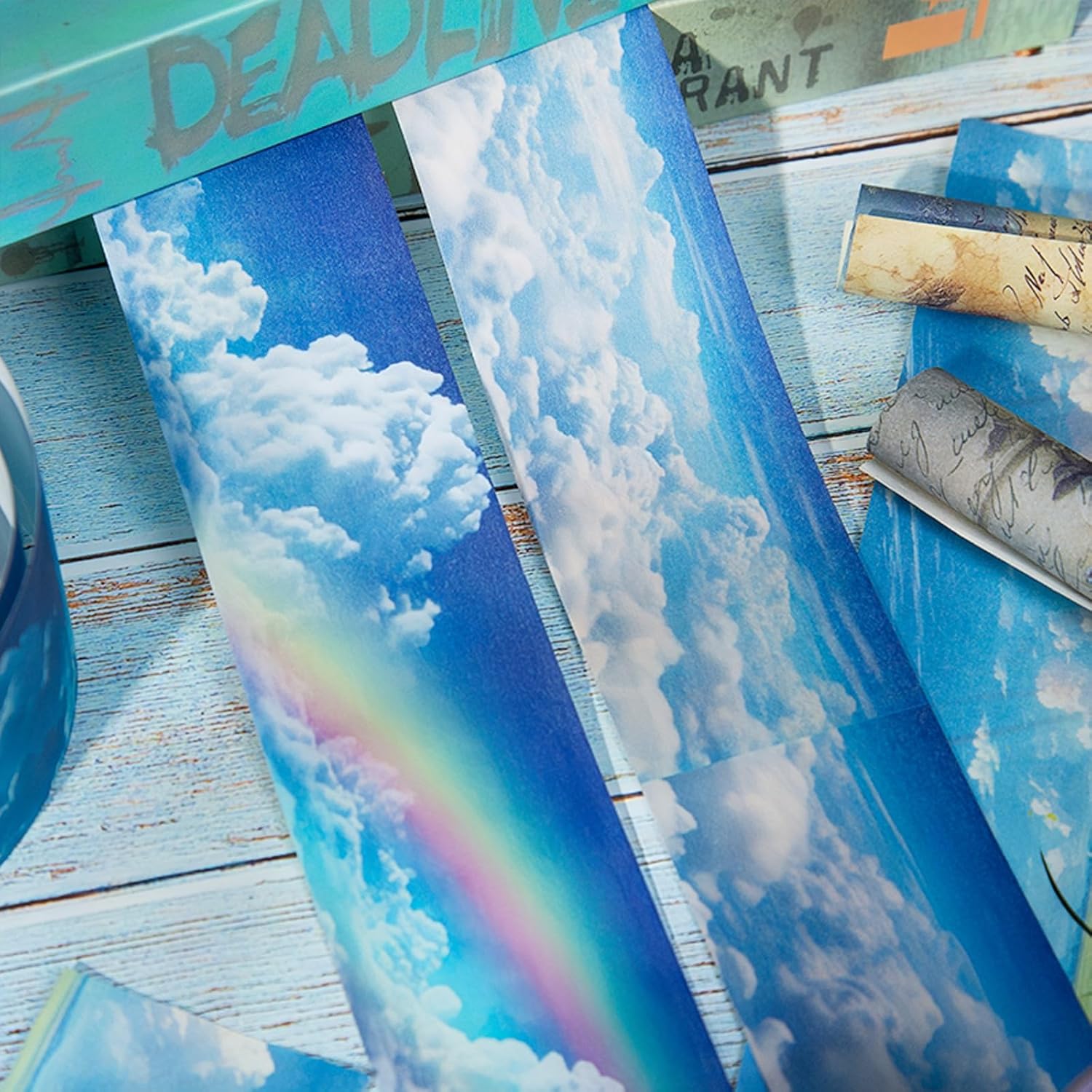 6 Rolls of PET Tape Stickers for Journaling Supplies, Paths Themed Decorative Journal Stickers for Scrapbooking,Planer (Garden Paths)