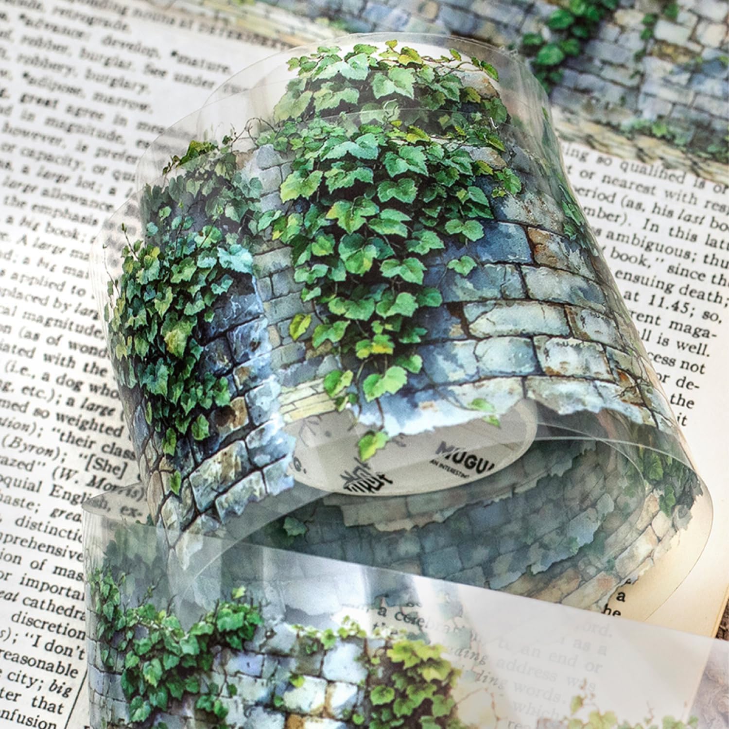 6 Rolls of PET Tape Stickers for Journaling Supplies, Paths Themed Decorative Journal Stickers for Scrapbooking,Planer (Garden Paths)